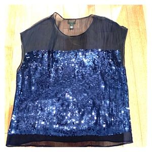 J. Crew silk sequin top